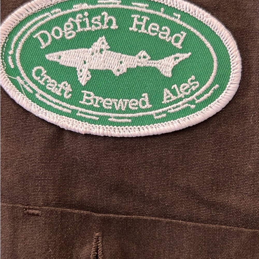 Brown Button Down Dogfish Head Brewery Shirt